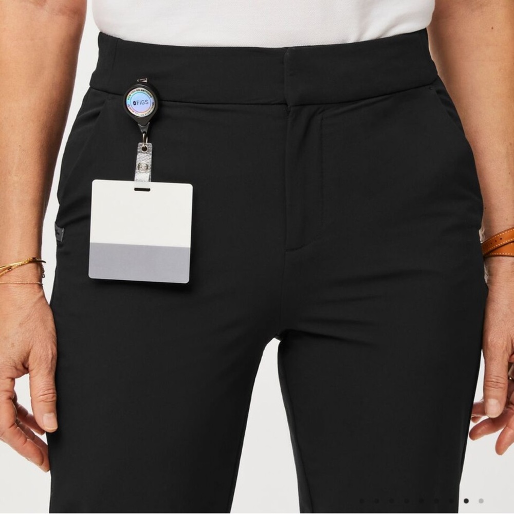 NEW FIGSPRO Skinny Zip Fly Trouser - size XXS Petite, color black